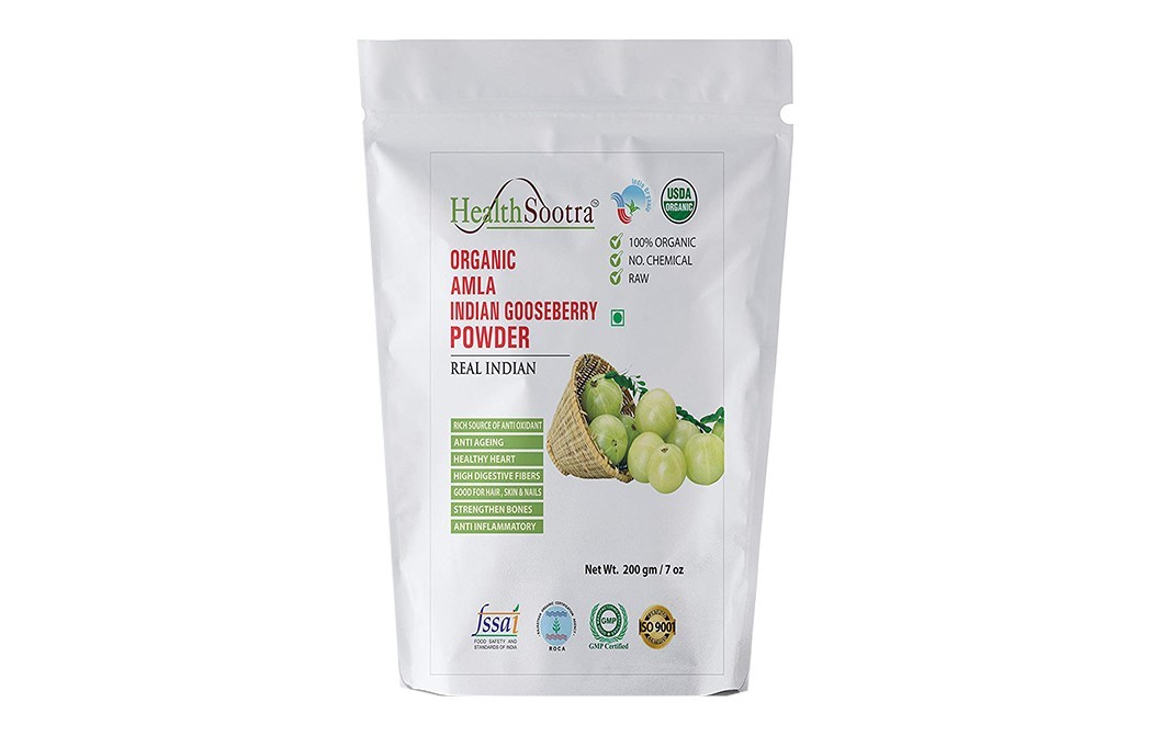Healthsootra Organic Amla Indian Gooseberry Powder    Pack  200 grams